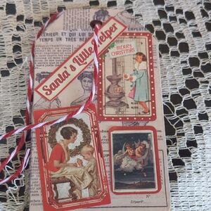 Vintage Inspired Handmade Holiday Gift Tag/Ornament